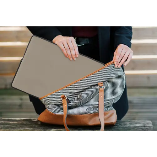 Interieur - Kleuren - Beige laptophoes neopreen klein 279 -tas