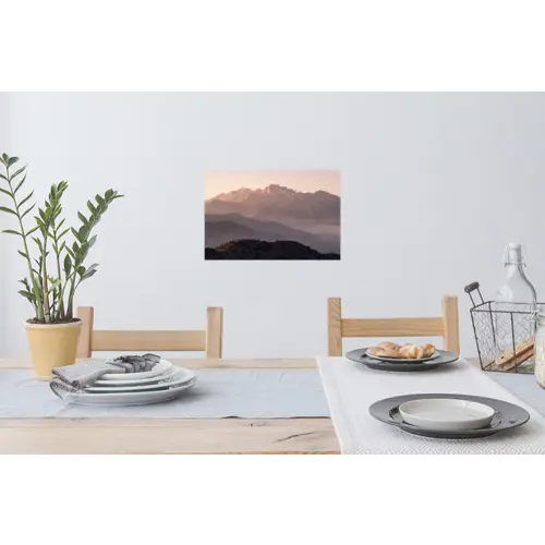 Panorama - Landschap - Bergen Muursticker klein -eettafel