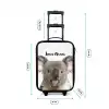 Schattige Koala Beer Kinderkoffer - Zwart klein -productfoto_formaten