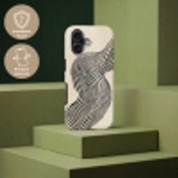 Golvend - Lijnen - Abstract - Silhouet Toughcase MagSafe Apple iPhone 17 klein -USP_PrintM_DE