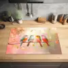 Vogels - Kleurrijk - Tak Inductie beschermer vinyl 3mm klein -sfeer5