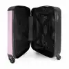 Patronen - Kers op lichtroze achtergrond NBS - Handbagage koffer - Kinderen Unisex middel -binnenkant