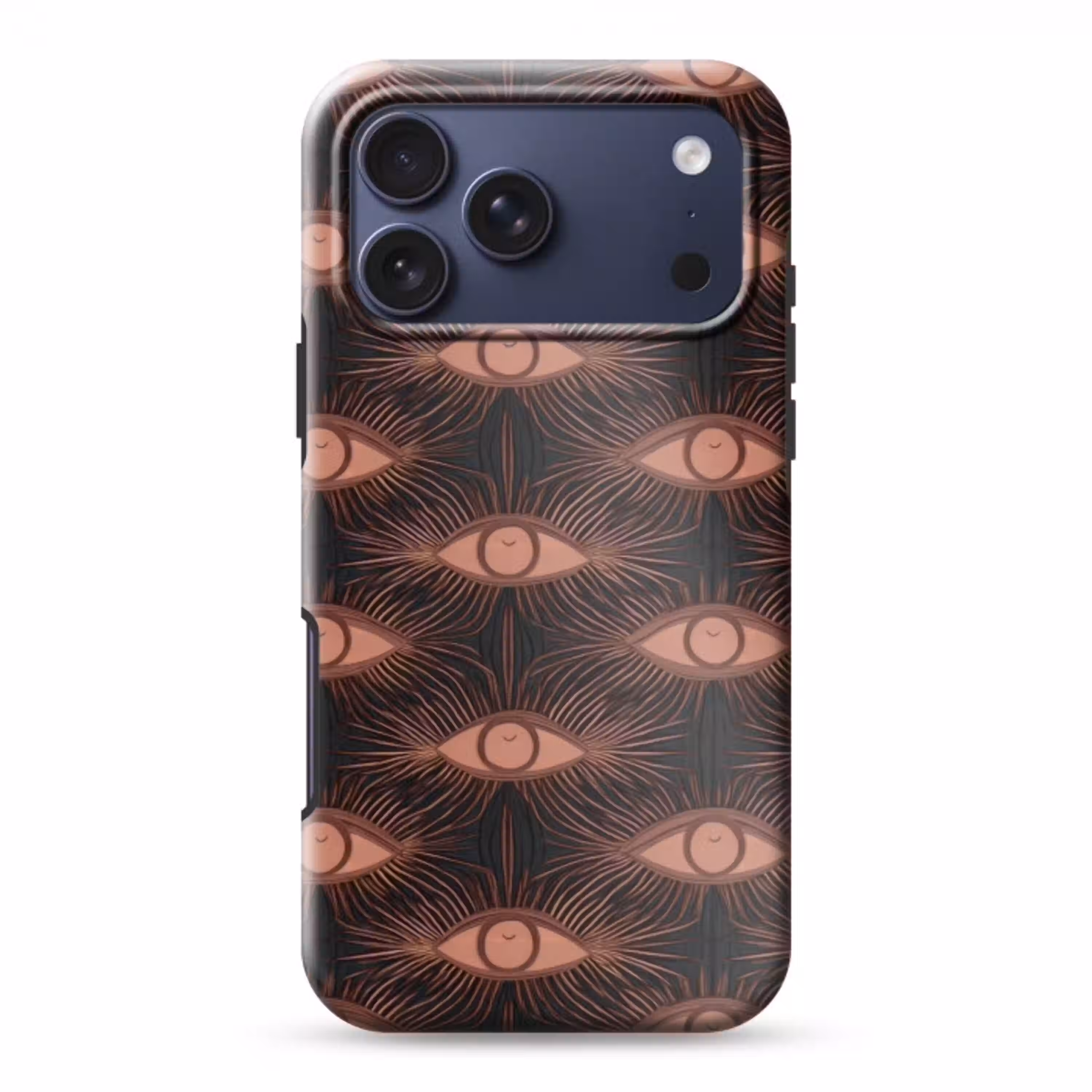 Boheems - Oog - Bruin Toughcase MagSafe Apple iPhone 17 Pro Max klein 1019 -3d