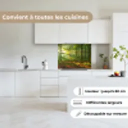 Zon - Bos - Bomen - Natuur - Herfst keuken achterwand 2 middel -sfeer4_FR