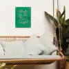 Menu - Quote - Roze tuinposter los doek klein -sfeer7