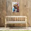 Abstract - Luipaard - Kleurrijk Tuinposter op houten frame 2 cm dik klein -sfeer4