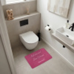 eat me out don't stress me out - Roze - Minimalistisch Badmat klein -sfeer4