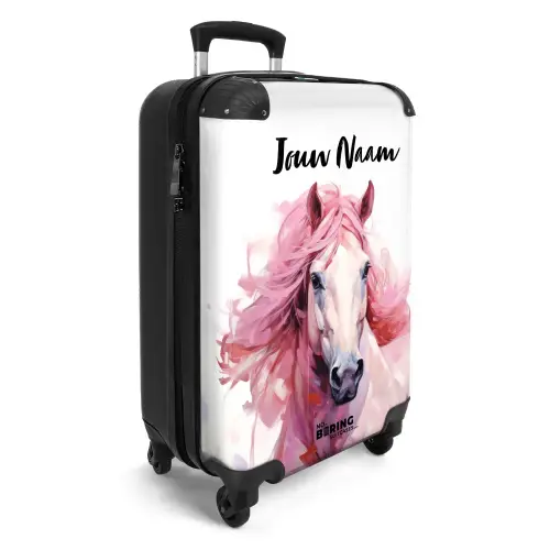 Pastel Praalpaard NBS - Handbagage koffer - Kinderen Unisex middel -productfoto_3d