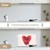 Hart - Rood - Valentijn keuken achterwand spatscherm klein -voor_na_NL