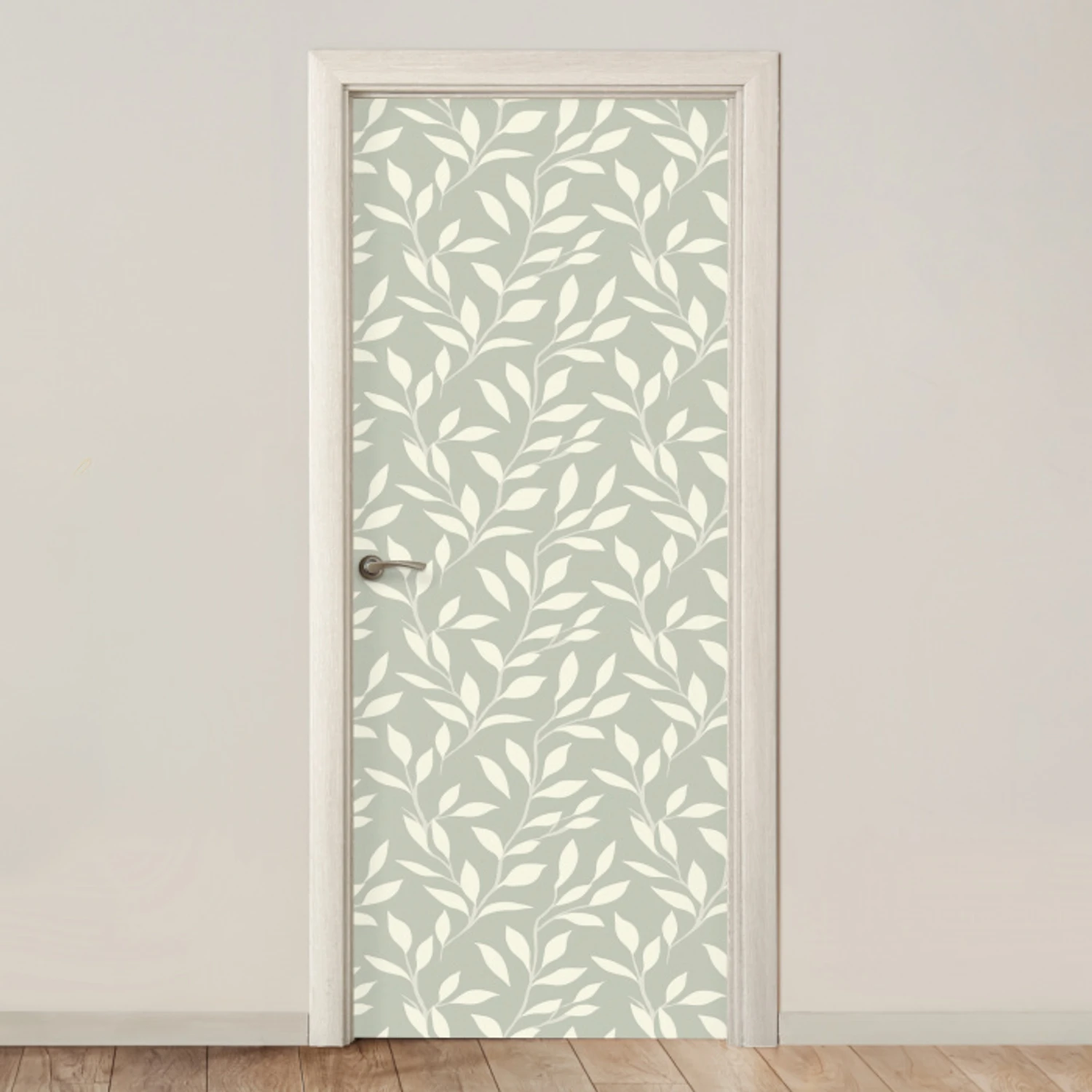 Minimalistisch - Patroon - Groen deurposter klein 289 -3d_beige
