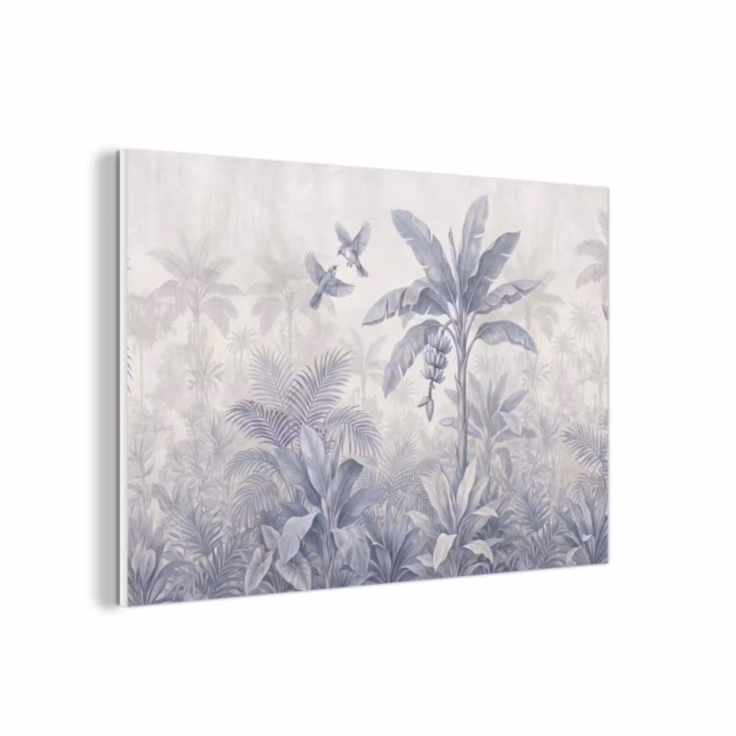 Natuur - Vogel - Jungle - Illustratie - Blauw forex 5mm xxl -3d