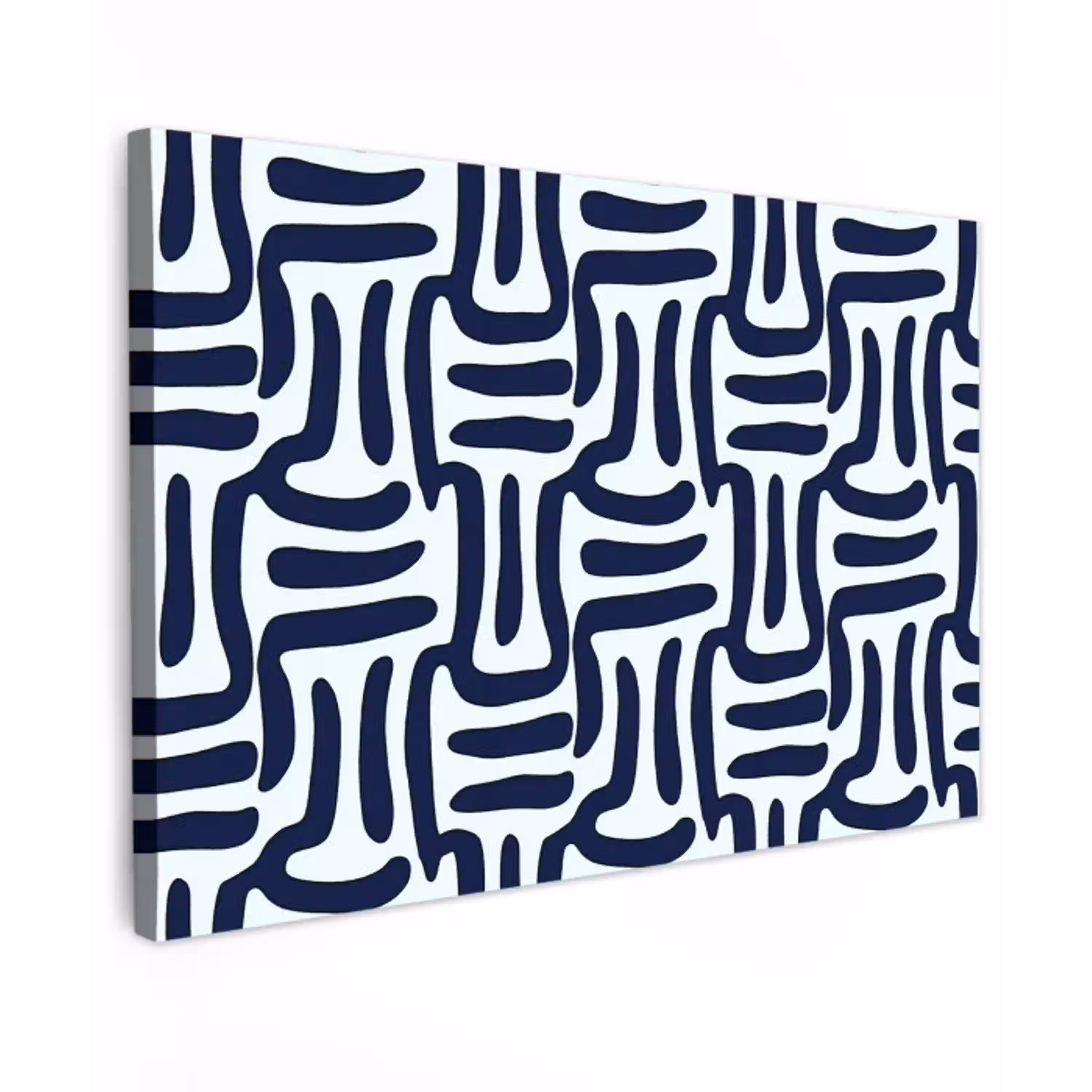 Abstract - Modern - Blauw canvas 2cm klein 34 -z3d