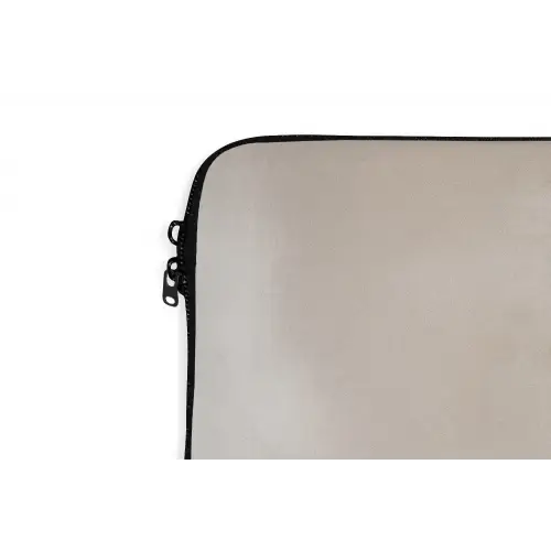 Golvende lijnen - Vloeiend - Zandkleurig laptophoes neopreen klein -detail