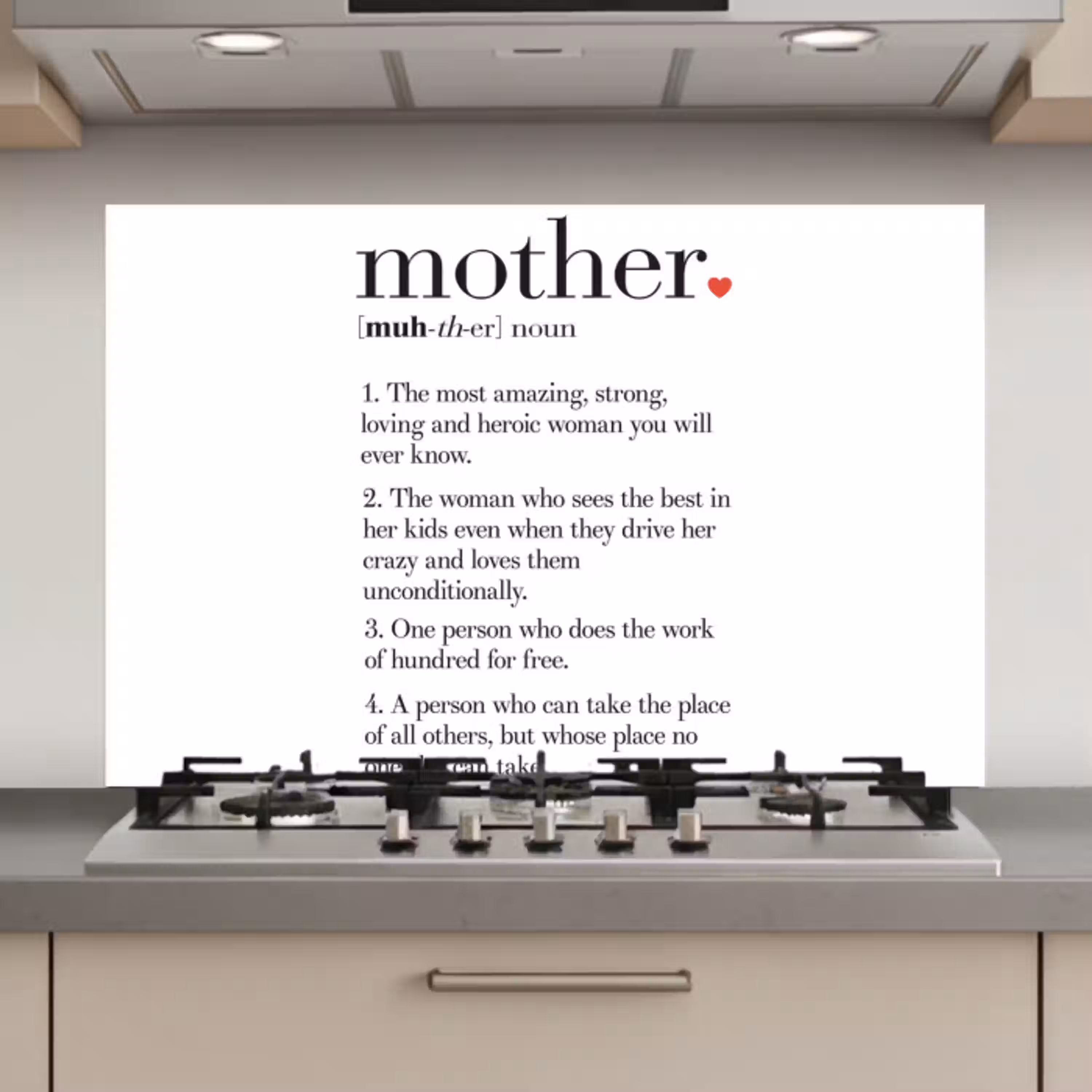 Moeder definitie - Quotes - Mother - Spreuken keuken achterwand spatscherm klein -3d_website