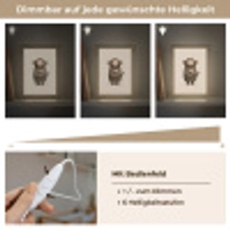 Aap - Roze bloemen - Speels Light Box met kabel klein -USP_dimbaarDE