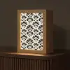 Abstract - Patroon - Zwart Light Box met kabel (Tafellamp) klein 925 -z3d_website