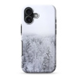 Bos - Sneeuw - Winter - Natuur - Wit Toughcase MagSafe Apple iPhone 17 klein -3d