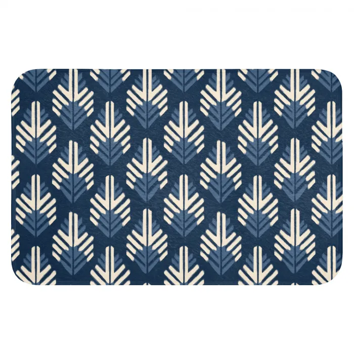 Modern - Patroon - Blauw Badmat klein 997 -3d