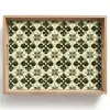 Patroon - Tegel - Groen Dienblad Rechthoek middel 911 -z3d_shopping