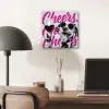 Cheers - Hond - Roze - Wijn aluminium wit klein -sfeer5