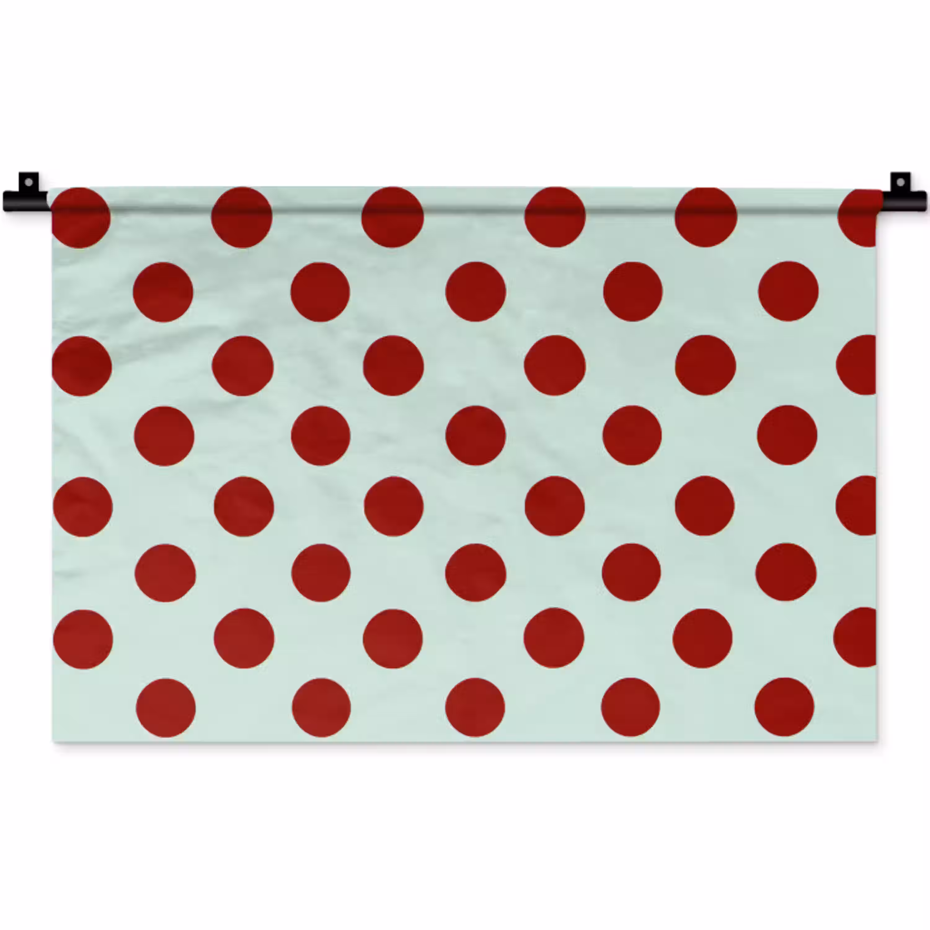 Polka - Dots - Rood Wandkleed katoen klein 269 -zz3d