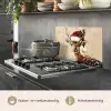 Kerst - Hert - Gewei - Rood keuken achterwand spatscherm klein -usp_NL