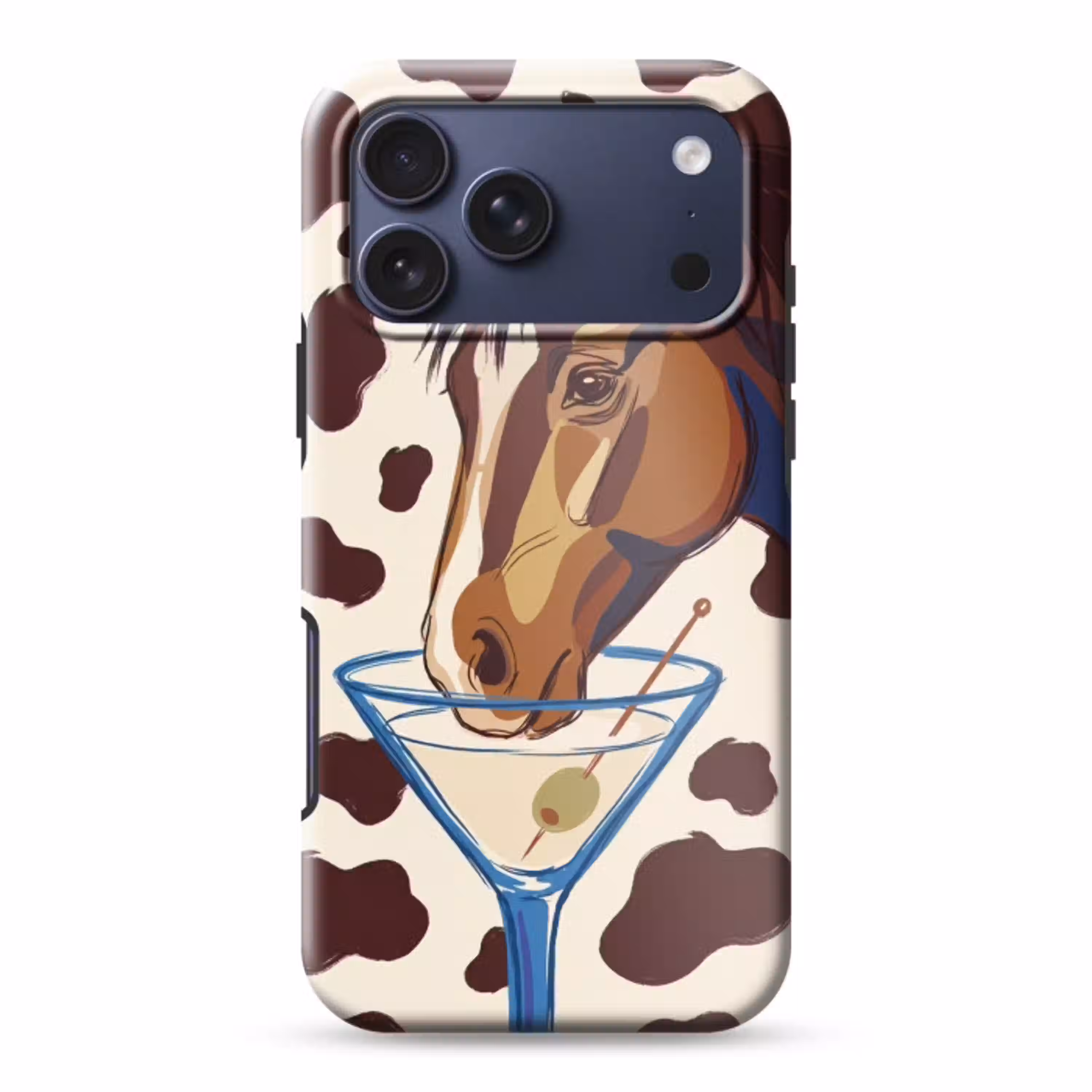 Paard - Martini - Dieren - Abstract - Bruin Toughcase MagSafe Apple iPhone 17 Pro Max klein -3d