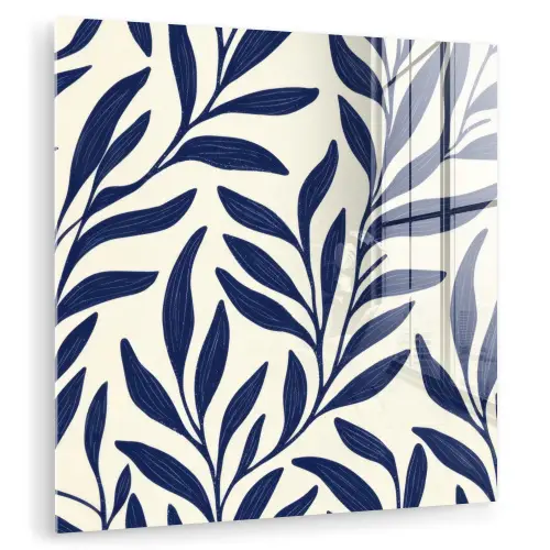 Bladeren - Klimop - Donkerblauw plexiglas 5mm klein -zzzproduct_nieuw