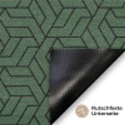 Donkergroen - Patroon - Lijnen - Zwart Deurmat klein 898 -antislip_DE