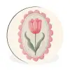 Tulp - Lijst - Ovaal - Illustratie Wandcirkel aluminium klein -3d