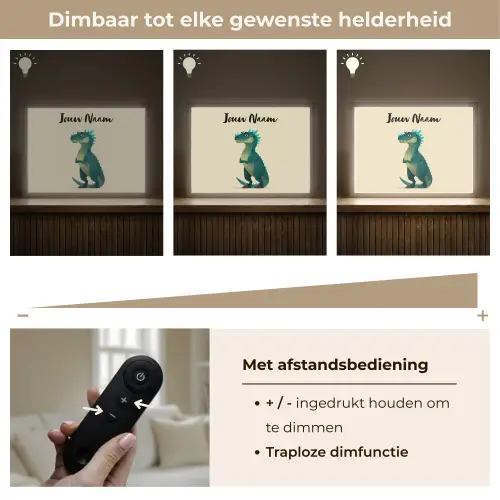 Minimalistisch - Stekels - Blauw Light Box met batterij (Wandlamp kind) middel -USP_dimbaarNL