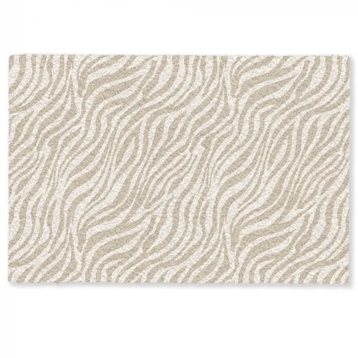 Zebra - Patroon - Beige Deurmat klein 898 -zkaufland3d