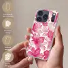 Bloemen - Patroon - Roze - Wit Telefoonhoesje iPhone 17 Pro klein -sfeer3_NL