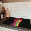 Lippen - Kleuren - Zwart Inductie beschermer vinyl 3mm klein -sfeer3