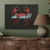 Krab - Rood - Neon - Quote PET vilt klein -sfeer2