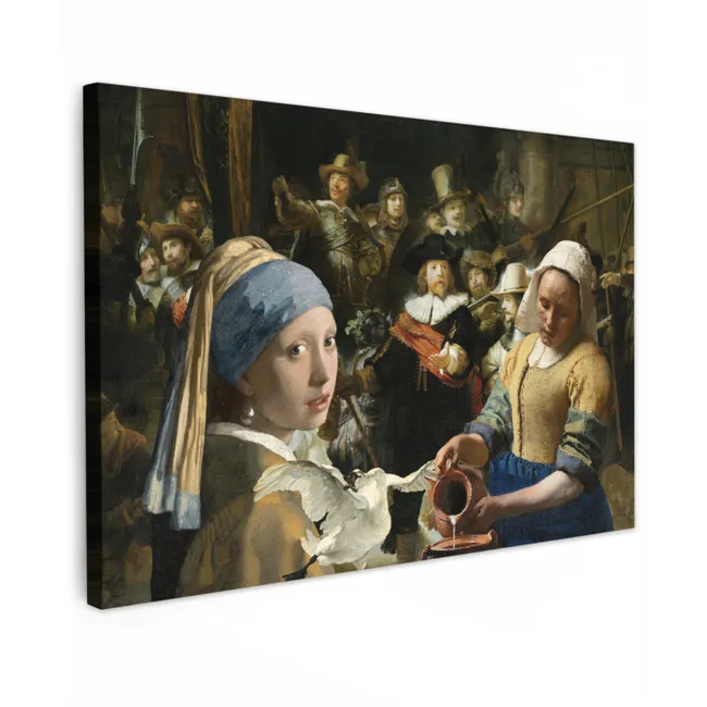 Schilderij - Oude Meesters - Zwaan canvas 2cm klein -z3d