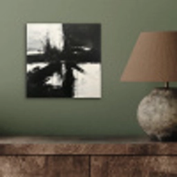 Modern - Zwart wit - Abstract - Kunst aluminium wit klein -sfeer2