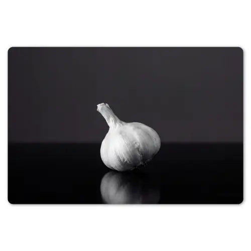 Knoflook - Zwart - Wit Placemat vinyl groot -zzsfeer1_Kitchenyeah-website