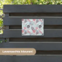 Bladeren - Jungle - Pastel - Tropisch tuinposter los doek klein -sfeer3