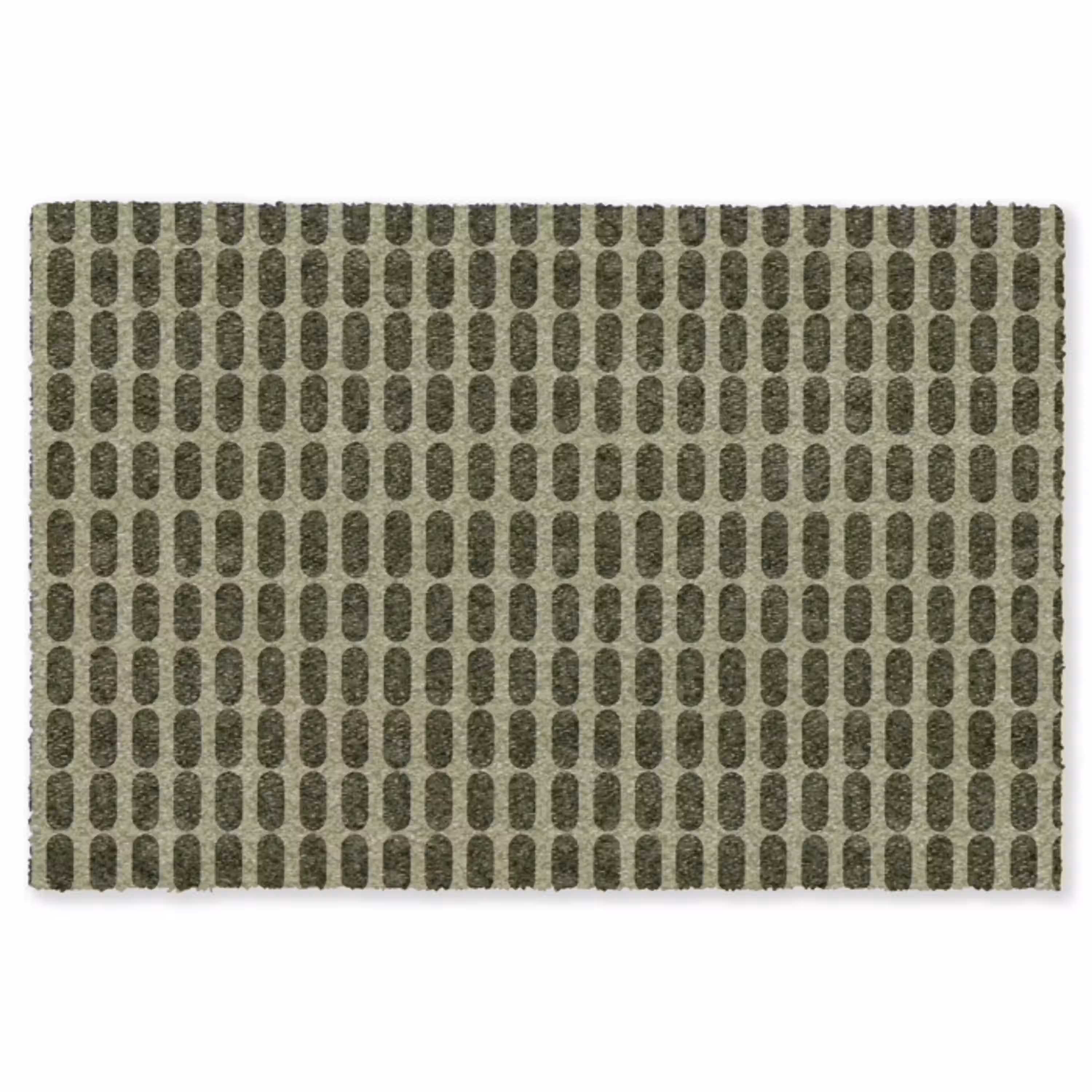 Ritmisch - Effect - Groen Vloerkleed Rechthoek klein 1091 -3d