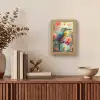 IJsvogel - Bloesem - Natuur - Vogels - Bloemen Light Box met kabel (Tafellamp) klein -sfeer2