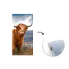 Schotse Hooglander - Berg - Water - Natuur - Koe fotobehang vinyl groot -3d