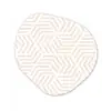 Patroon - Geometrie - Design - Pastel Wandcirkel Organisch Forex 3mm klein 629 -3d