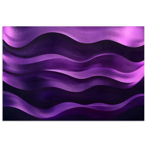 Golven - Abstract - Paars poster papier klein -3d