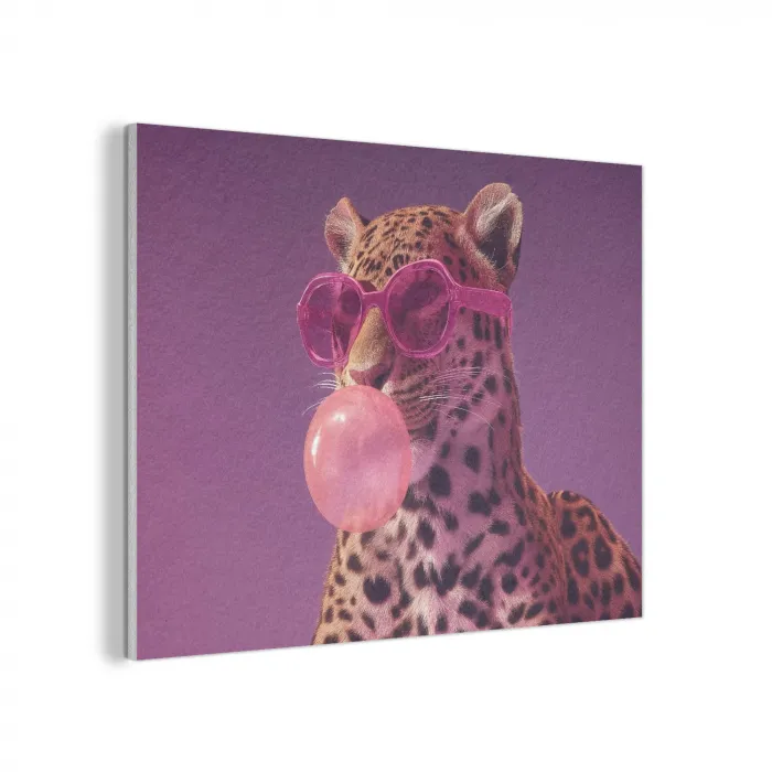 Panter - Zonnebril - Kauwgombel - Roze PET vilt klein -3d