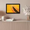 Papaja - Oranje - Topisch fotolijst zwart zonder passe partout klein -sfeer5