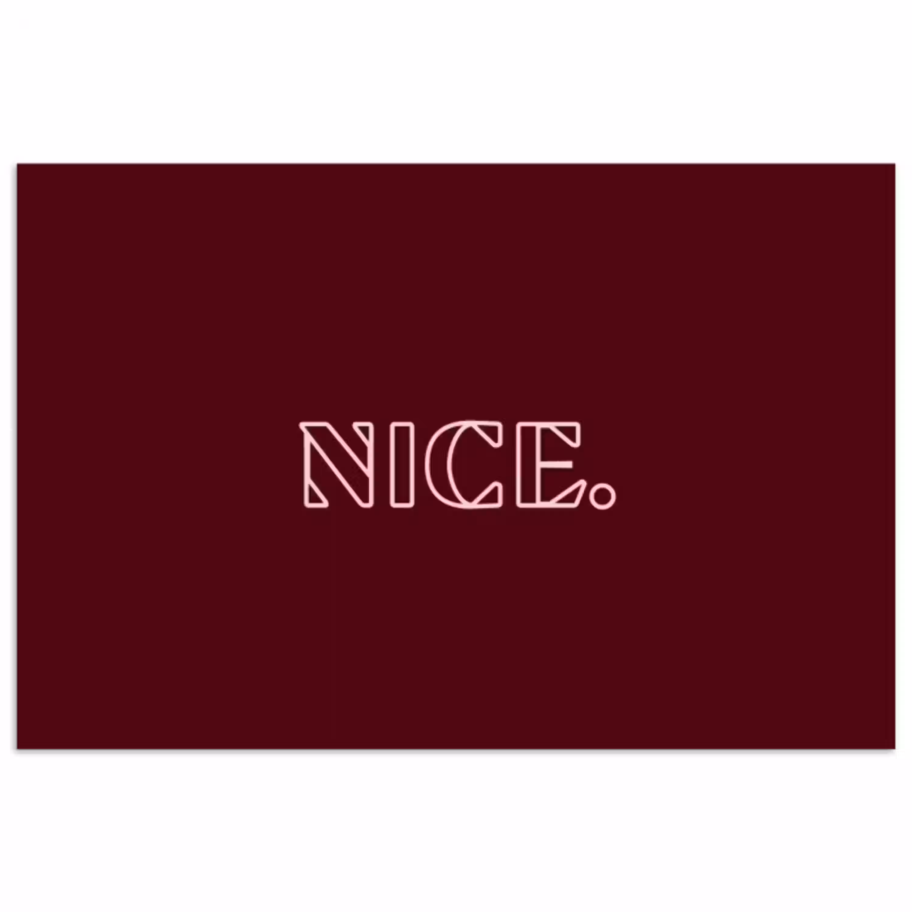 Bordeaux - Nice - minimalistisch poster papier klein -3d