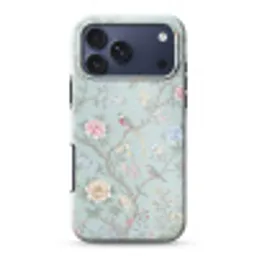 Vogel - Bloemen - Kleurrijk Toughcase MagSafe Apple iPhone 17 Pro Max klein -3d