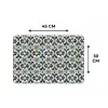 Tegel - Patroon - Blauw - Beige Placemat vinyl groot 368 -specs