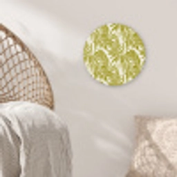 Palmblad - Patroon - Groen Wandcirkel kunststof plaat 5mm dik klein 188 -sfeer5